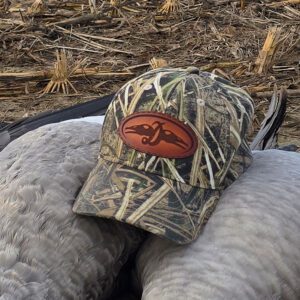 Leather Patch Camo Ball Cap